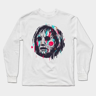 Creppy mask face Long Sleeve T-Shirt